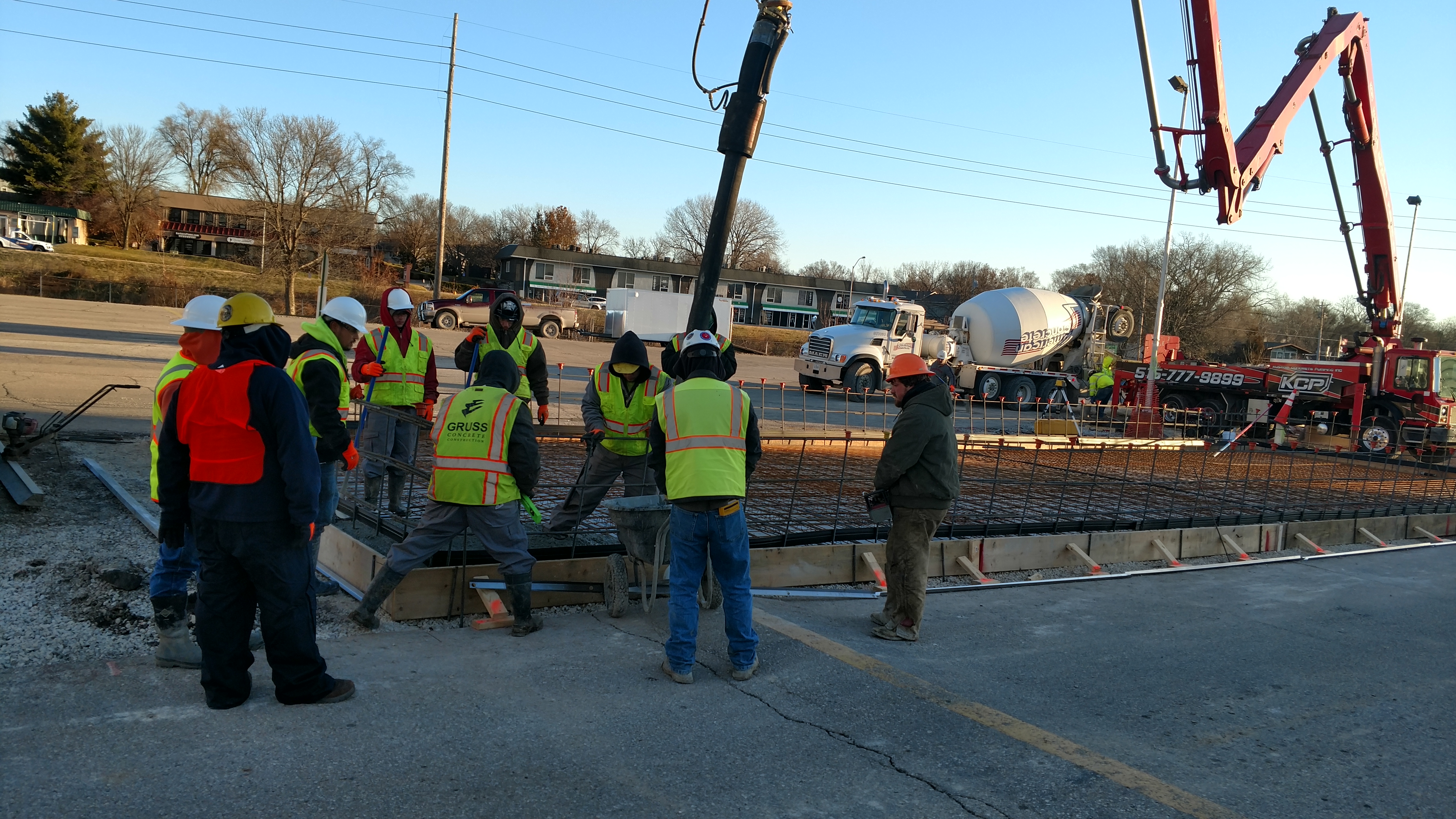 Gruss Concrete Crew at Work